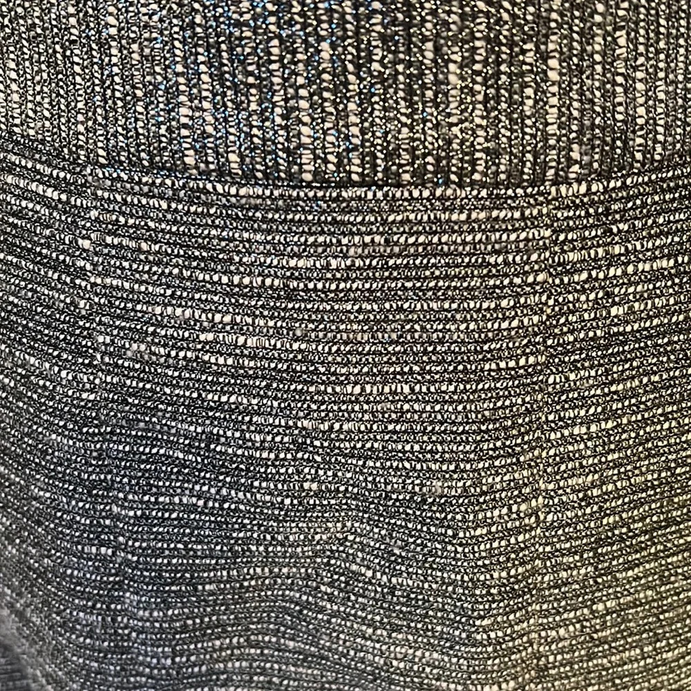 Banana Republic Tweed Metallic Ruffled Gray Skirt - Picture 3 of 6